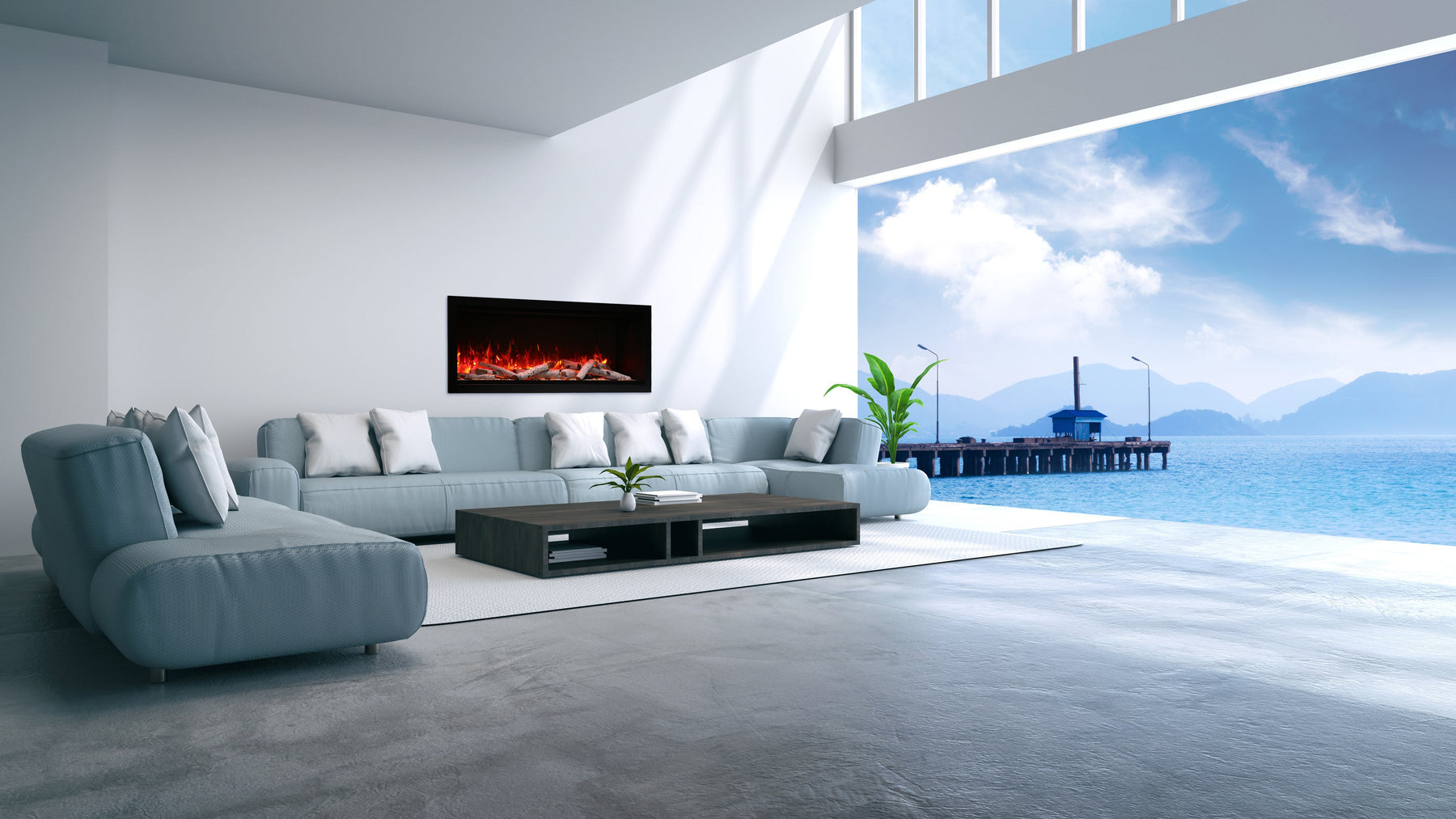 Blog-Can electric fire places be used outdoors?-greenlightheating