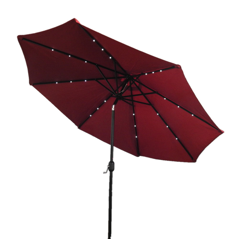 Hiland Patio Furinture - LED Solar Umbrella