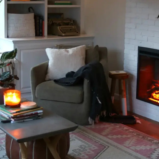 small fireplace