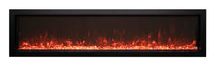 Remii by Amantii 45" Extra Slim Wall Mount Electric Fireplace with Black Steel Surround- WM-SLIM-45- Main View