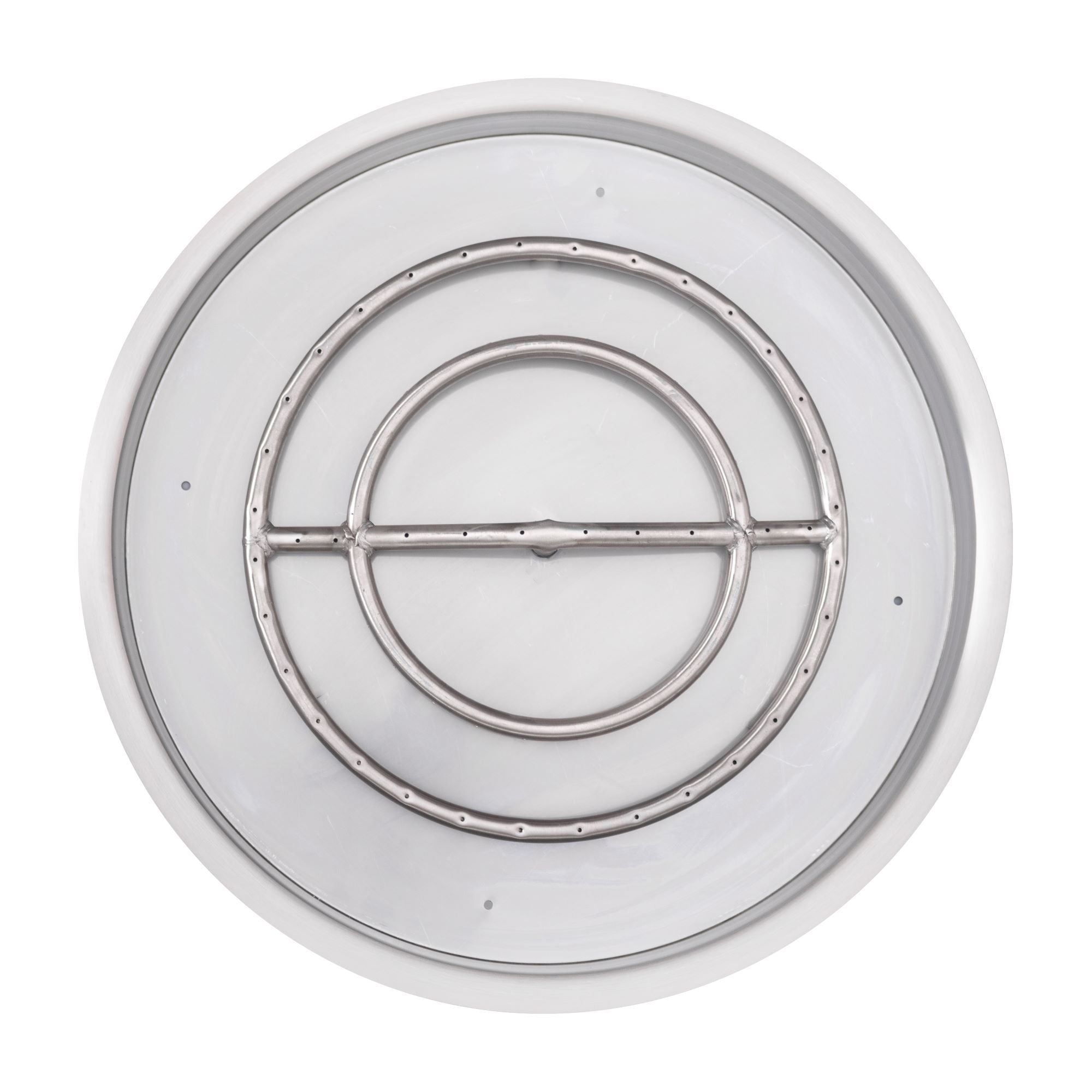 The Outdoor Plus Round Drop-in Pan with Stainless Steel Round Burner