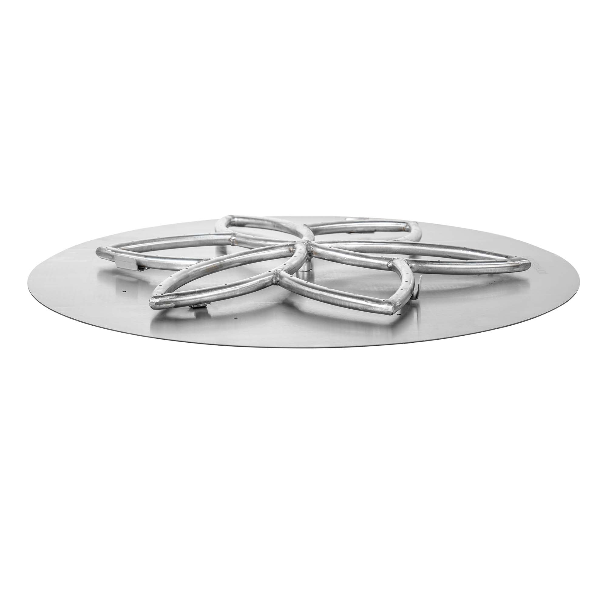 The Outdoor Plus Round Flat Pan with Stainless Steel Lotus Burner