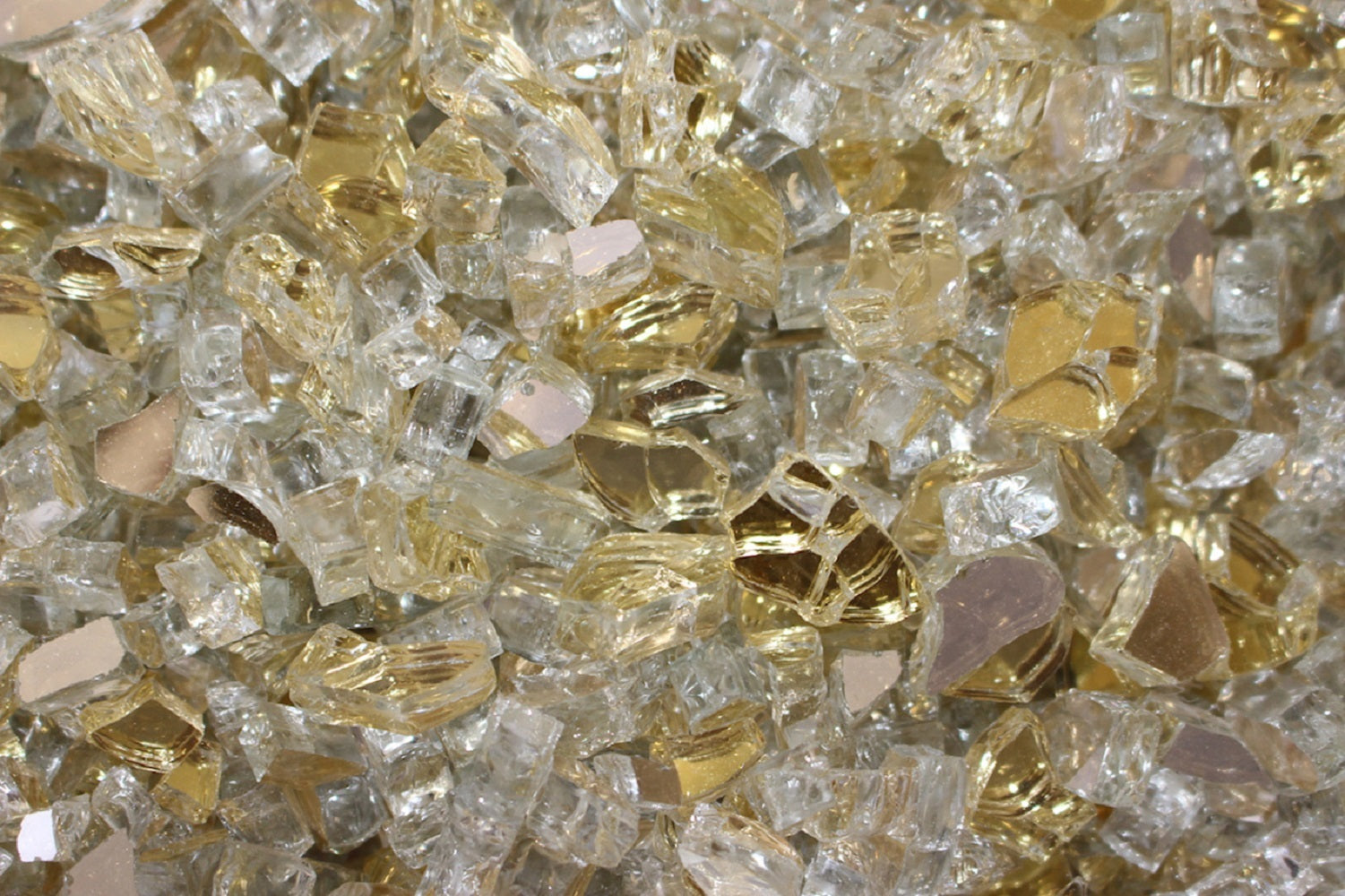 Hiland Reflective Fire Glass - Gold