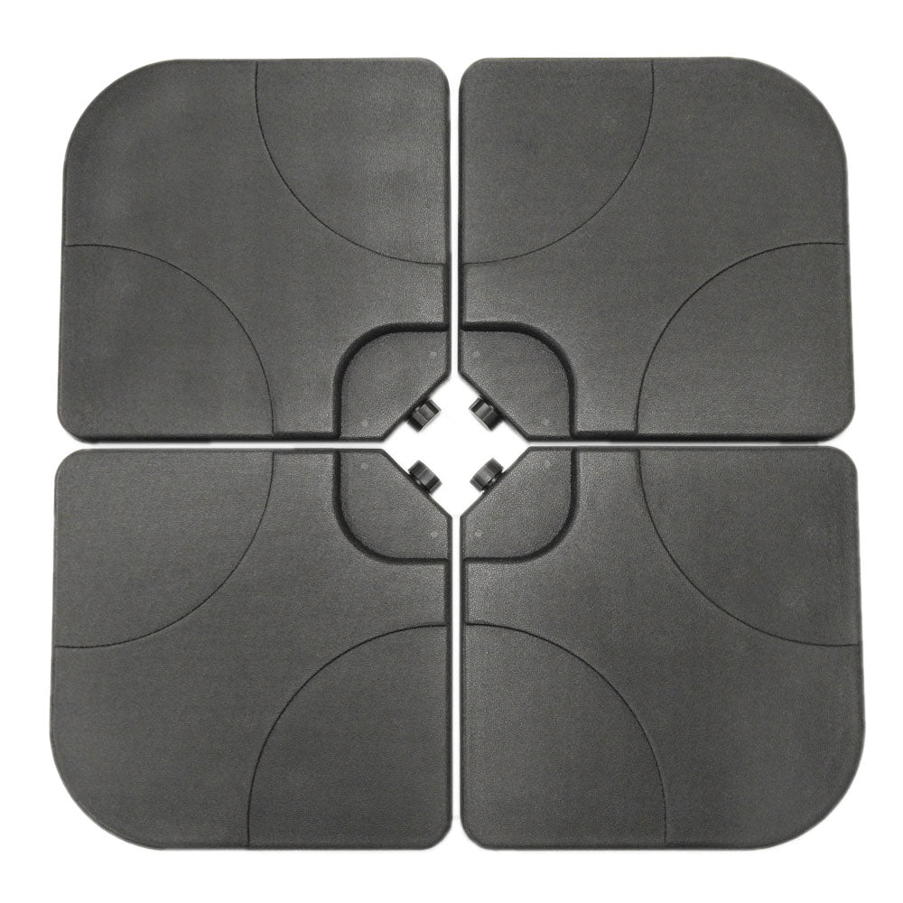 Hiland Square Cantilever Unfilled Base Set of 4