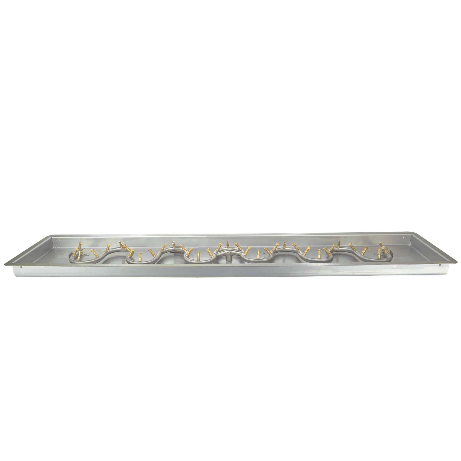 The Outdoor Plus Rectangular Drop-in Pan with Stainless Steel Switchback Bullet Burner
