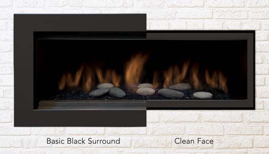 Sierra Flame Austin Fireplace Black Trim with Safety Barrier