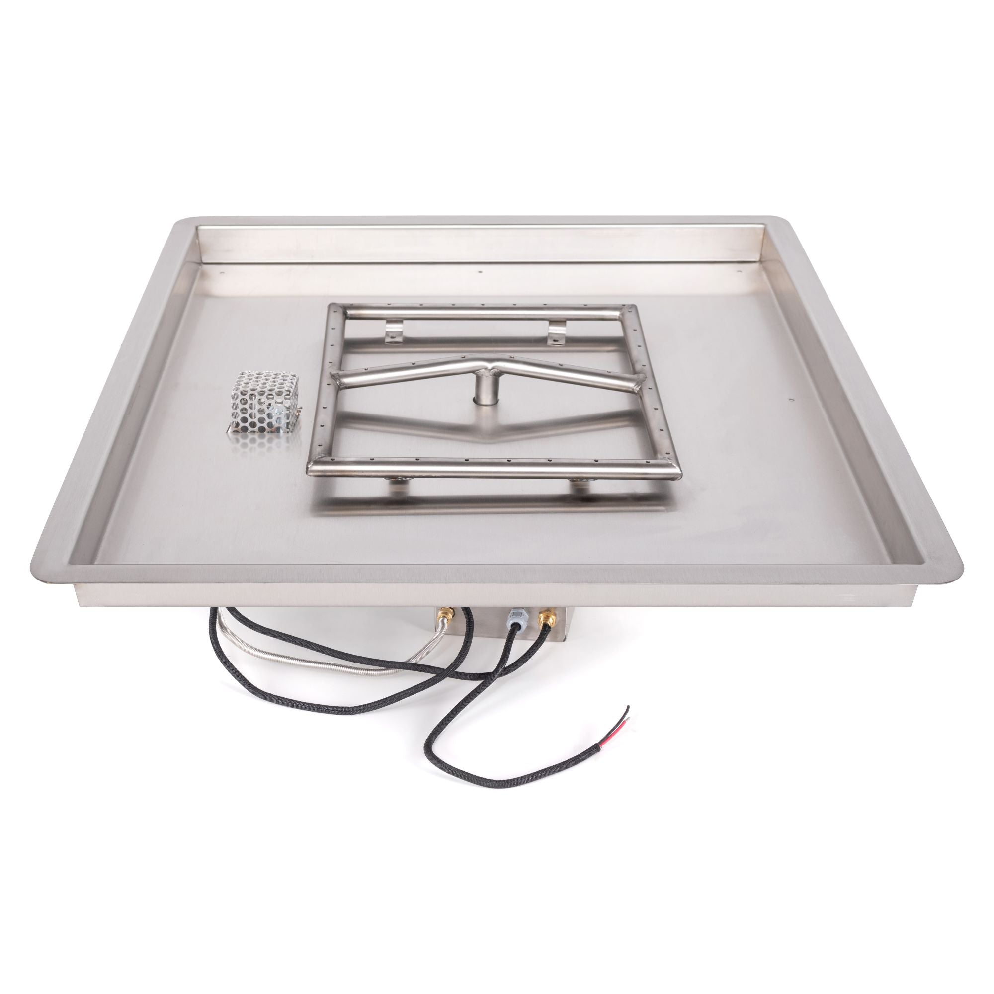 The Outdoor Plus Square Drop-in Pan with Stainless Steel Burner