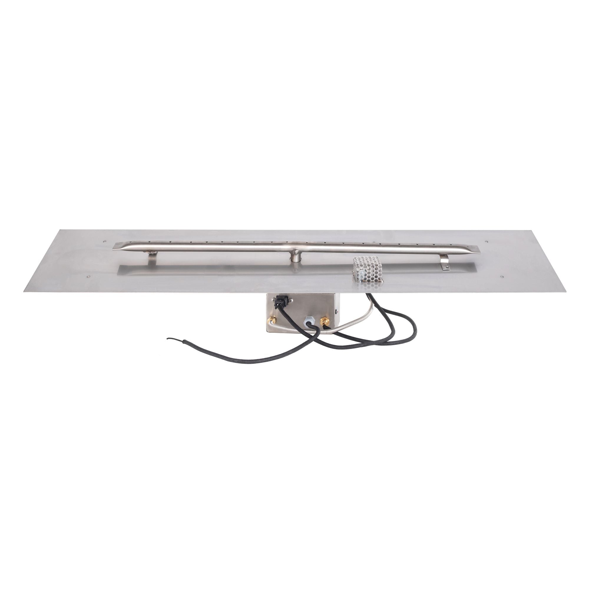The Outdoor Plus Rectangular Flat Pan 6" with Stainless Steel Linear Burner