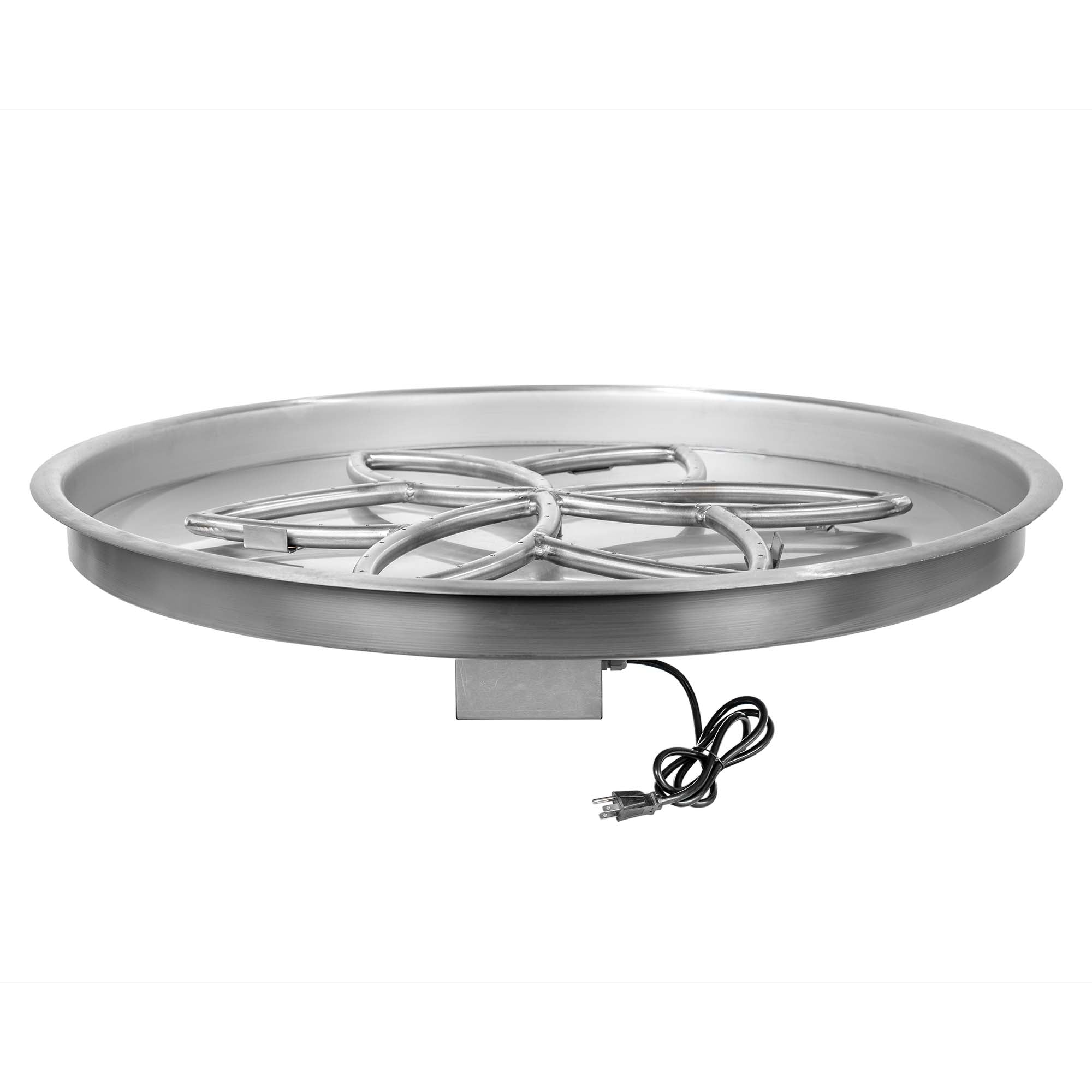 The Outdoor Plus Round Drop-in Pan with Stainless Steel Lotus Burner