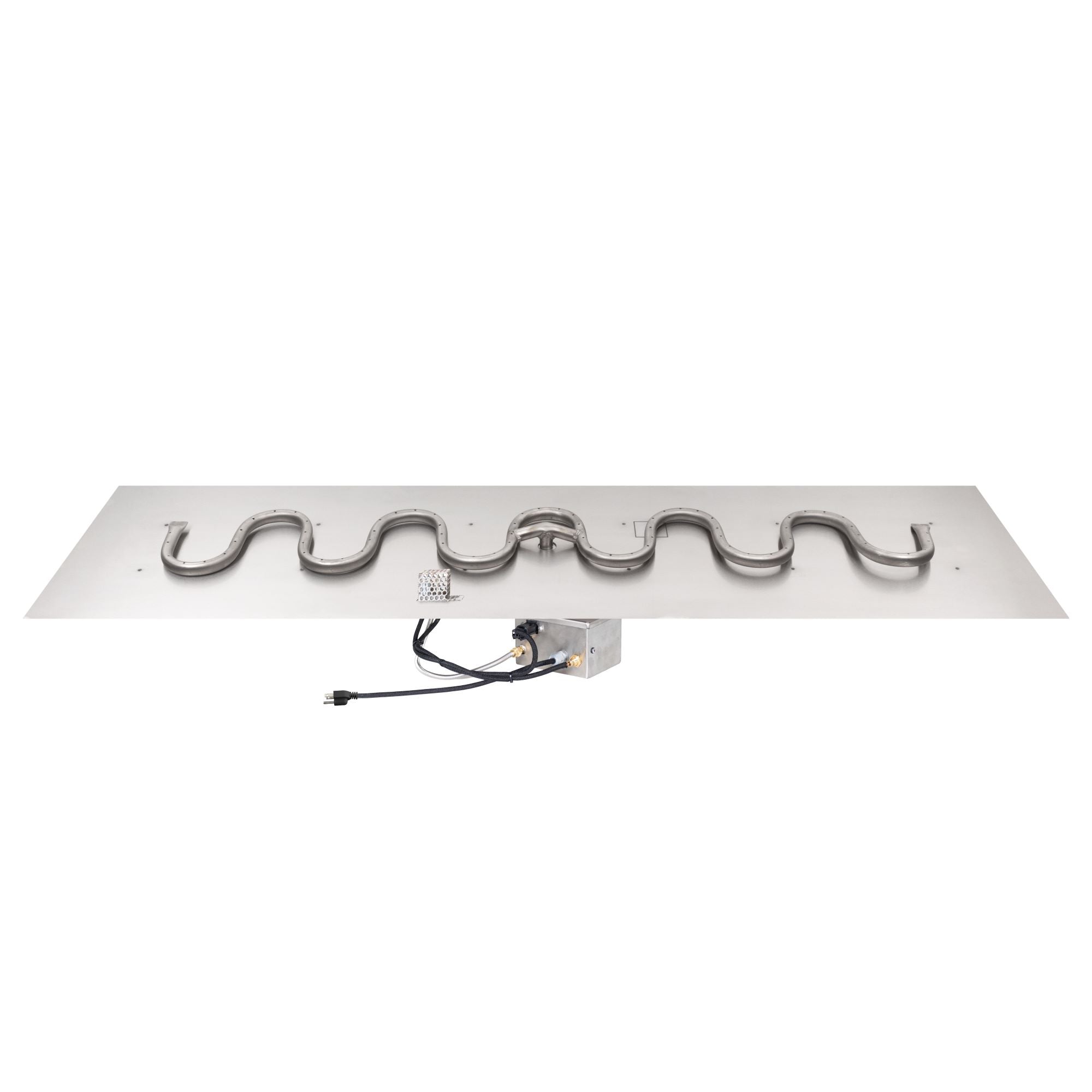 The Outdoor Plus Rectangular Flat Pan 18" with Stainless Steel Switchback Burner