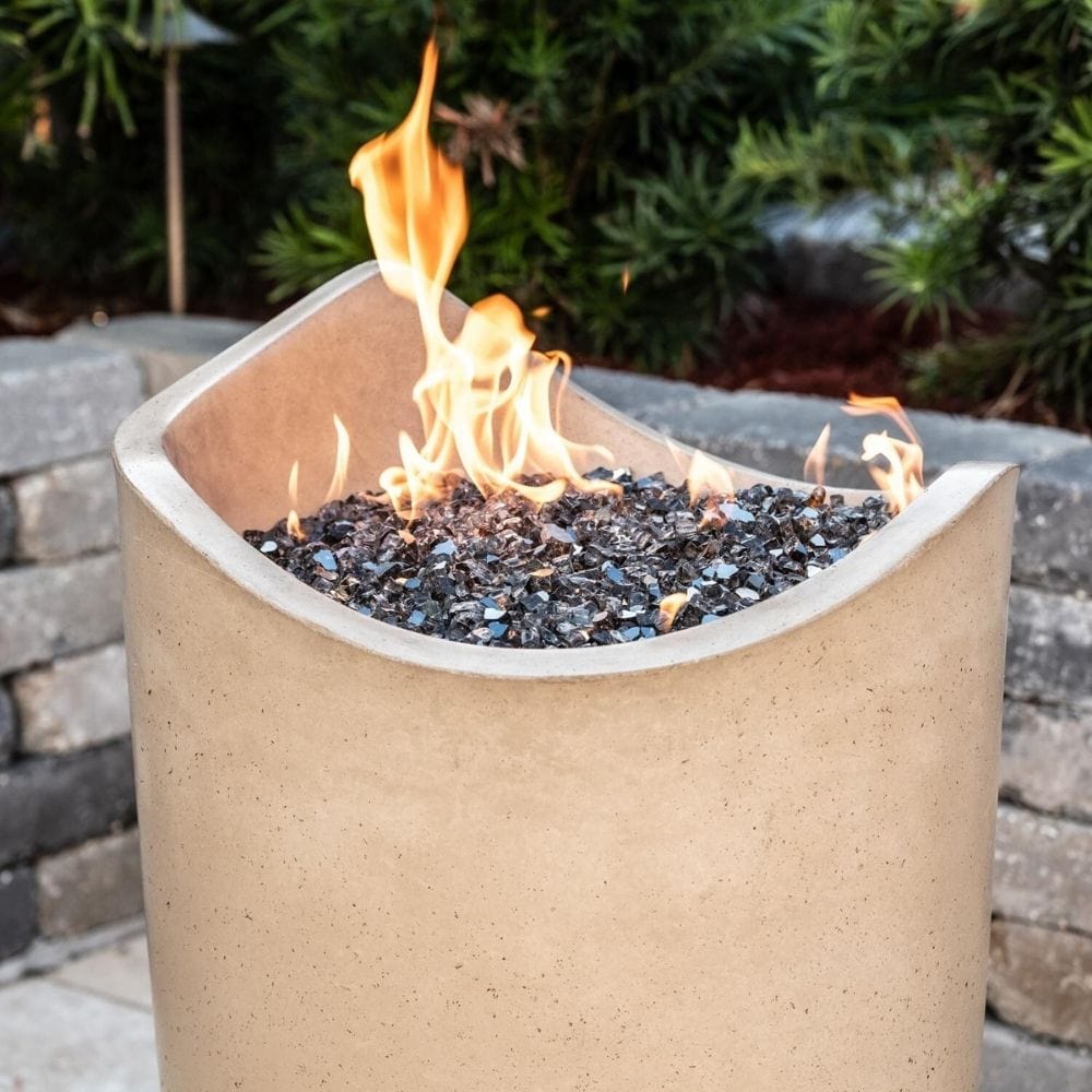 American Fyre Design Wave 20" Free Standing Outdoor Gas Fire Urn