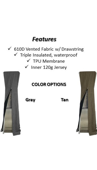 Hiland Glass Tube Patio Heater Premium Cover- Triangle