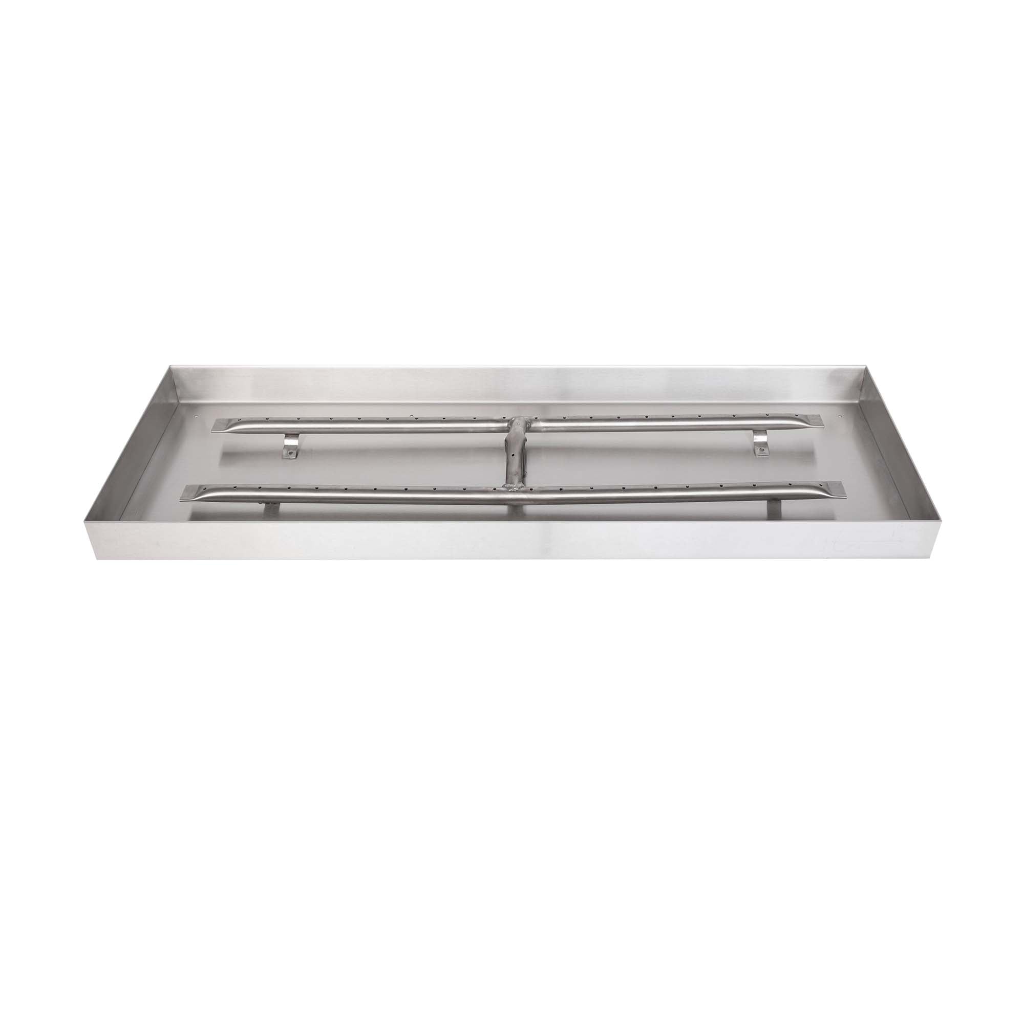 The Outdoor Plus Rectangular Lipless Drop-in Pan with Stainless Steel H Burner