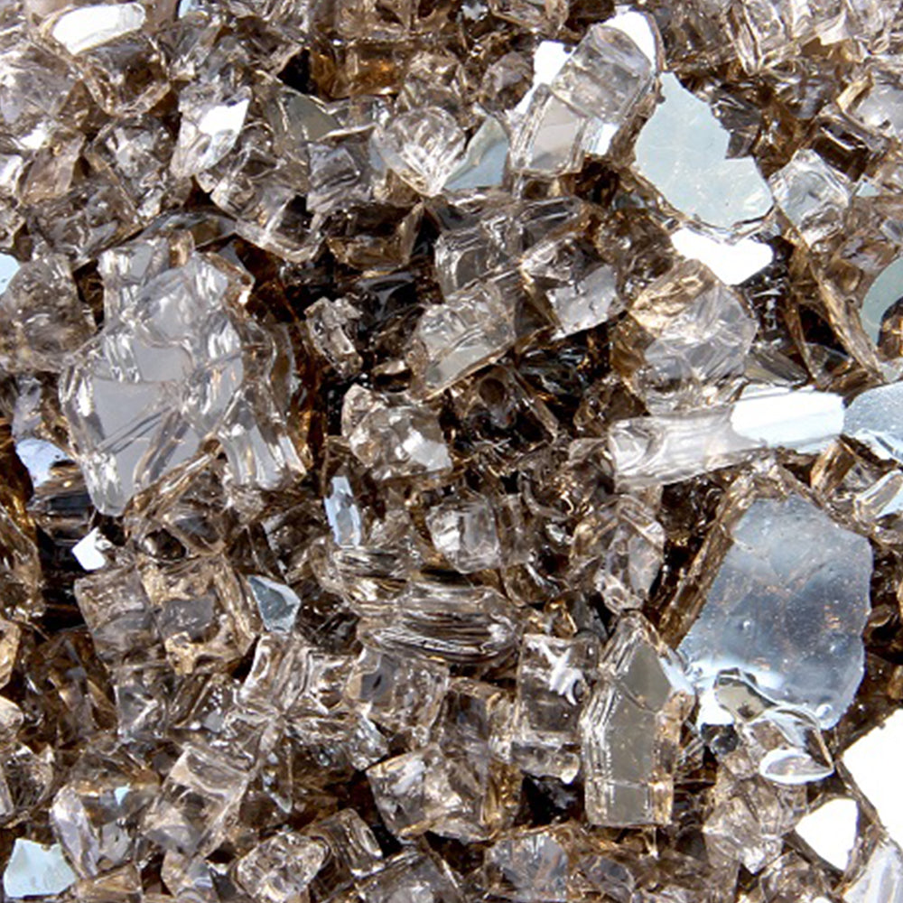 Hiland Reflective Fire Glass - Bronze
