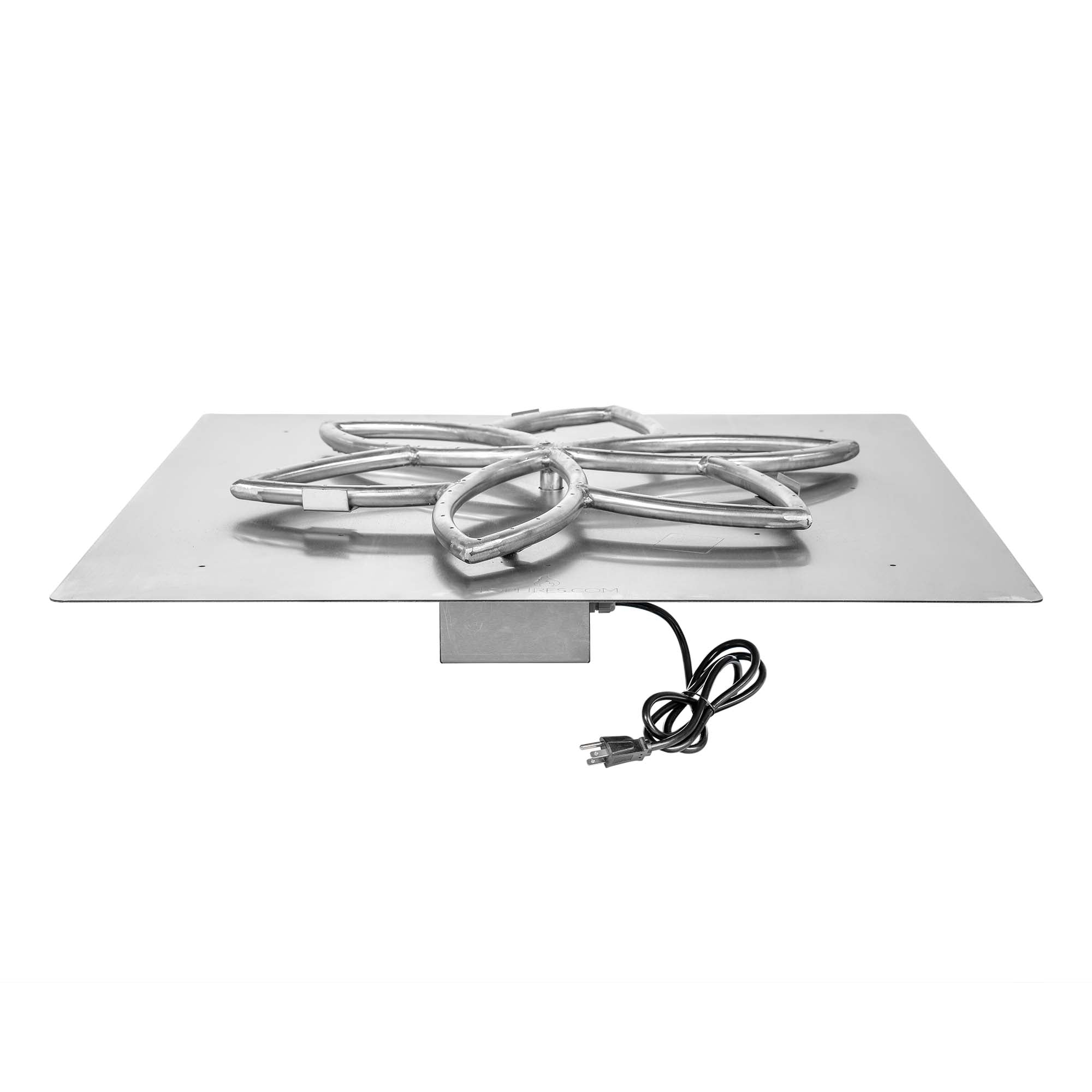 The Outdoor Plus Square Flat Pan with Stainless Steel Lotus Burner