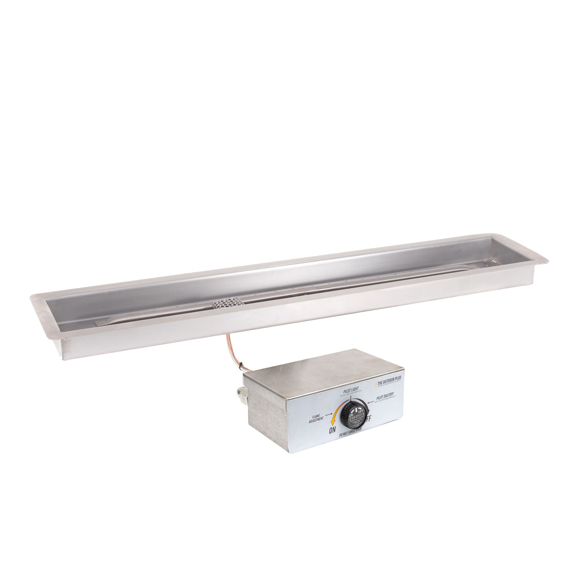 The Outdoor Plus Rectangular Drop-in Pan with Linear Stainless Steel Burner