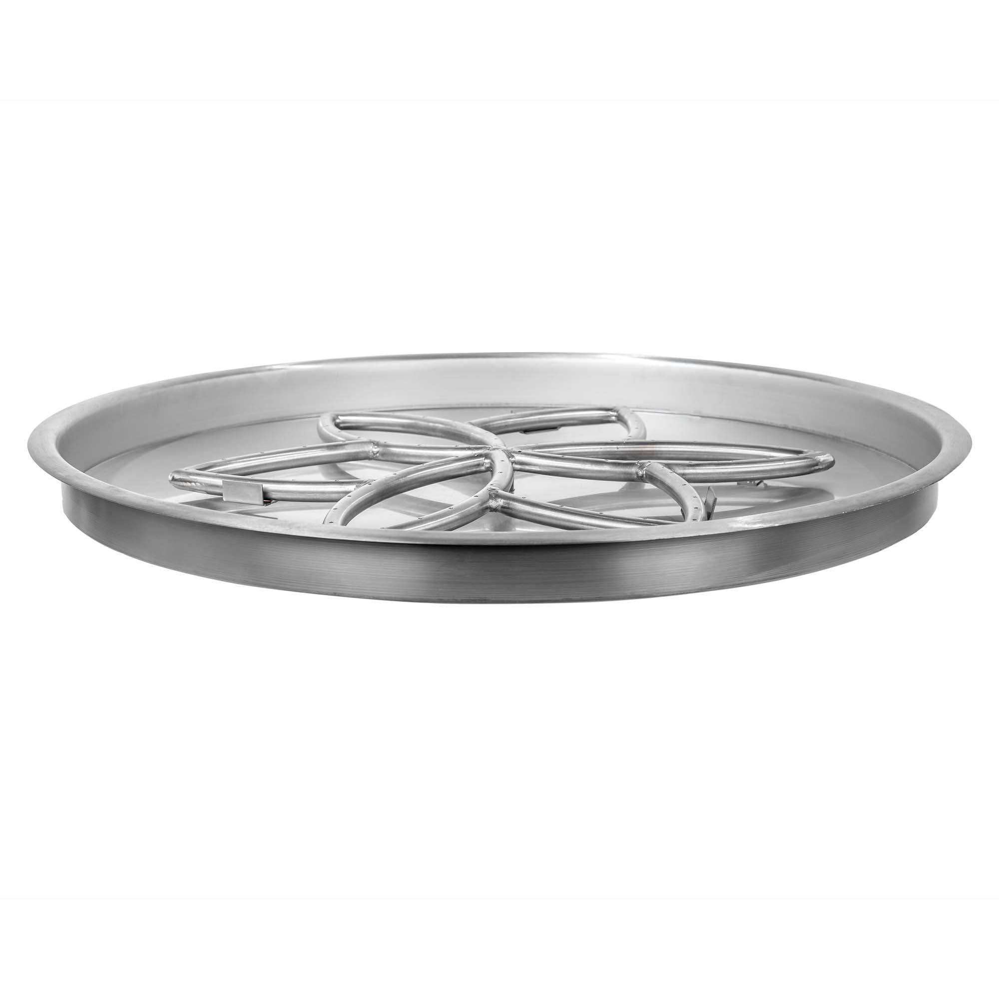 The Outdoor Plus Round Drop-in Pan with Stainless Steel Lotus Burner