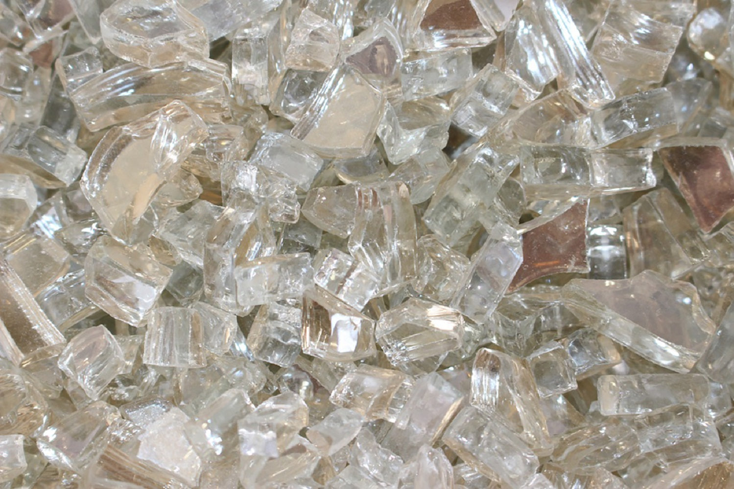 Hiland Reflective Fire Glass - Crystal