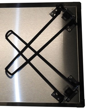 Hiland Fire Pit Heat Deflector Rectangle - Stainless Steel