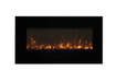 Amantii 26" Wall Mount/Flush Mount Electric Fireplace with Glass Surround -WM-FM-26-3623-BG- Front View