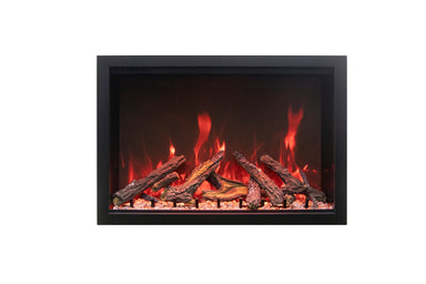 Amantii 33"/38"/44" TRD Traditional Bespoke Indoor/Outdoor Electric Insert Fireplace -TRD-33-BESPOKE- 33"