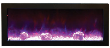 Amantii 40" Panorama Slim Indoor or OAmantii 40" Panorama Slim Indoor or Outdoor Electric Fireplace-BI-40-SLIM-OD- Main View