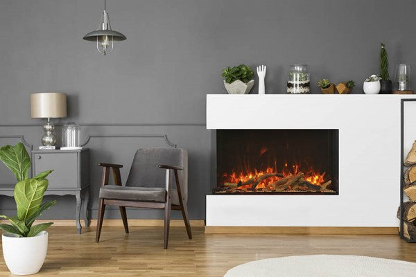 Amantii 40" Tru-View XL XT Three Sided Electric Fireplace -40-TRV-XT-XL- Lifestyle