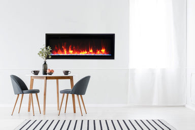 Amantii 42" Symmetry 3.0 Xtra Slim Smart WiFi Electric Fireplace -SYM-SLIM-42- Lifestyle Coffee Table