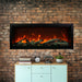 Amantii 50" Symmetry 3.0 Extra Tall Built-in Smart WiFi Electric Fireplace -SYM-50-XT- Lifestyle Brick Wall