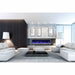 Amantii 60" Panorama Slim Indoor or Outdoor Electric Fireplace BI-60-SLIM-OD- Lifestyle Living Room With Fireplace Concrete Wall