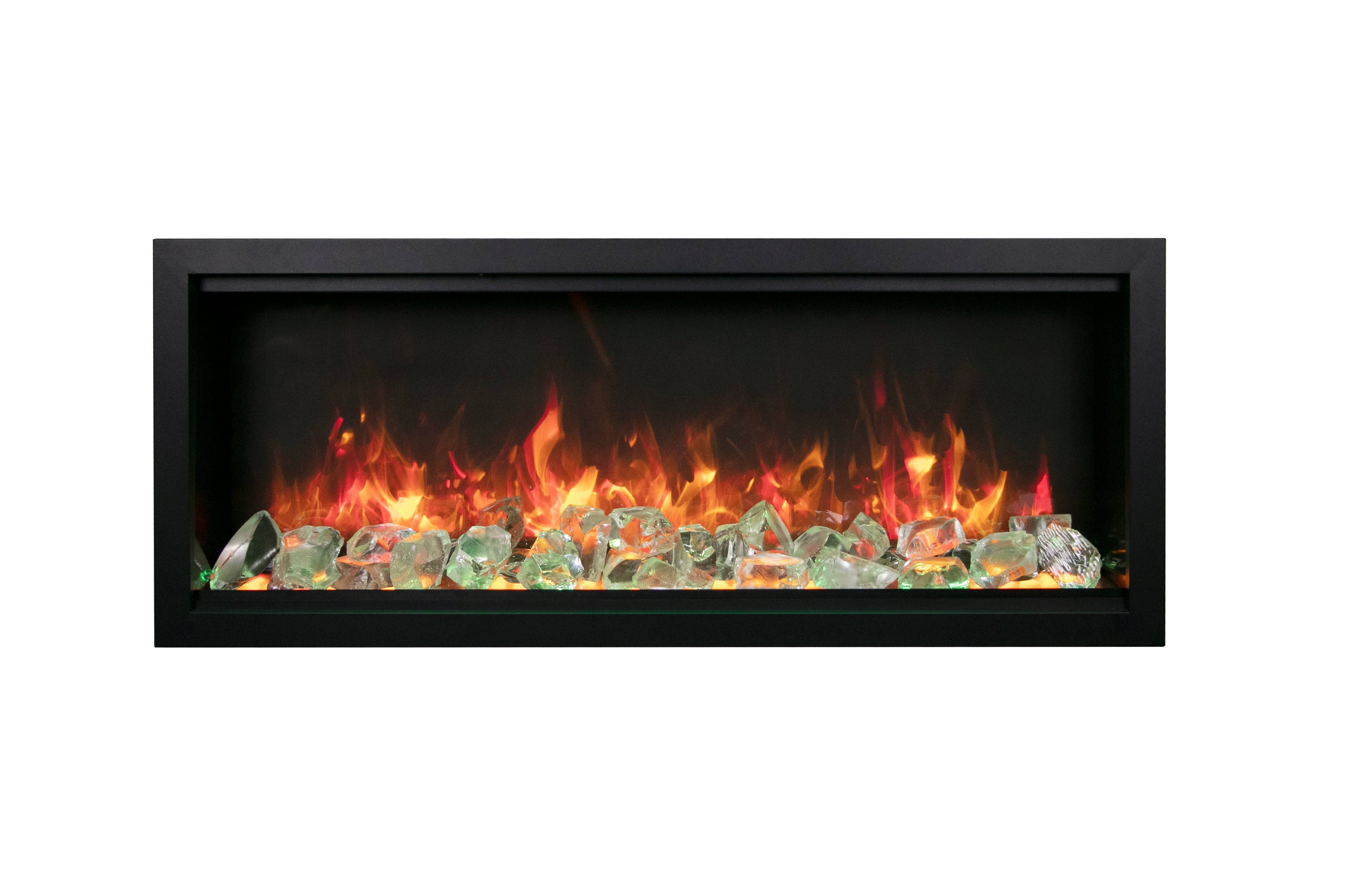 Amantii 60" Symmetry Bespoke Built-In Electric Fireplace with Wifi and Sound -SYM-60-BESPOKE- Main View