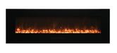 Amantii 60" Wall Mount/Flush Mount Electric Fireplace with Glass Surround-WM-FM-60-7023-BG- Main View