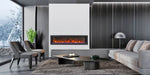 Amantii 74" Symmetry 3.0 Built-in Smart WiFi Electric Fireplace -SYM-74- Lifestyle Living Room
