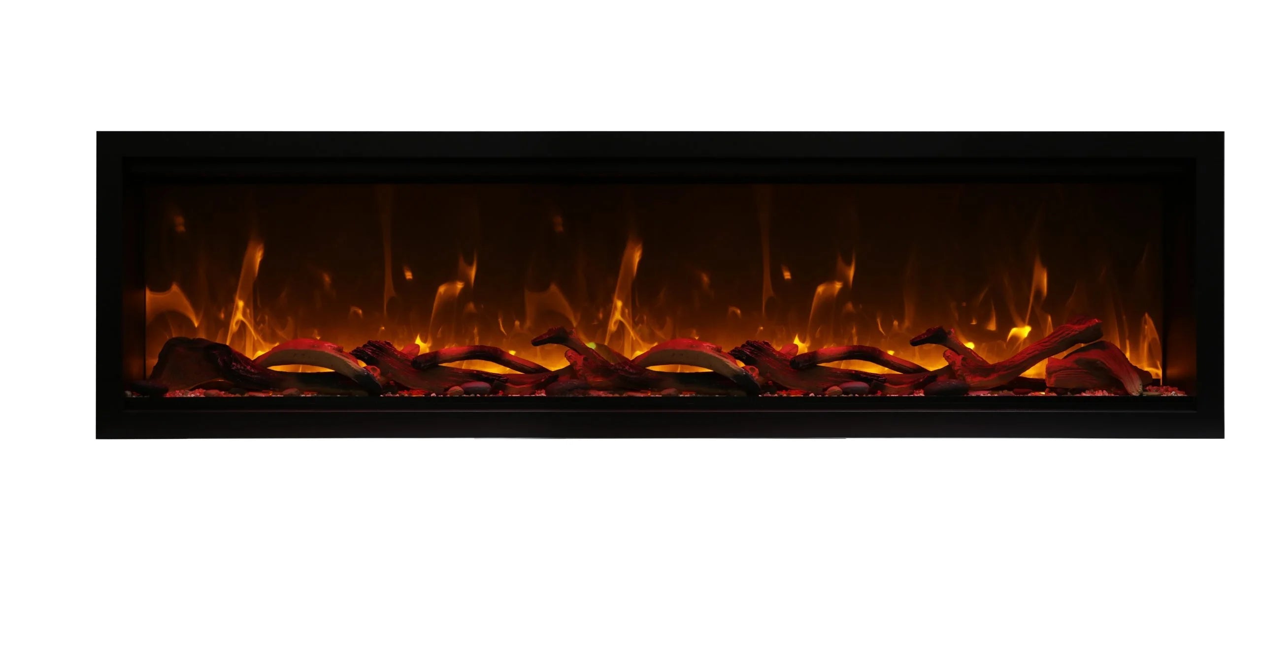 Amantii 74" Symmetry Bespoke Extra Tall Electric Fireplace -SYM-74-XT-BESPOKE- Front View