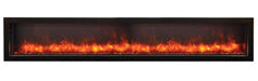 Amantii 88" Panorama Slim Indoor or Outdoor Electric Fireplace -BI-88-SLIM-OD- Front View