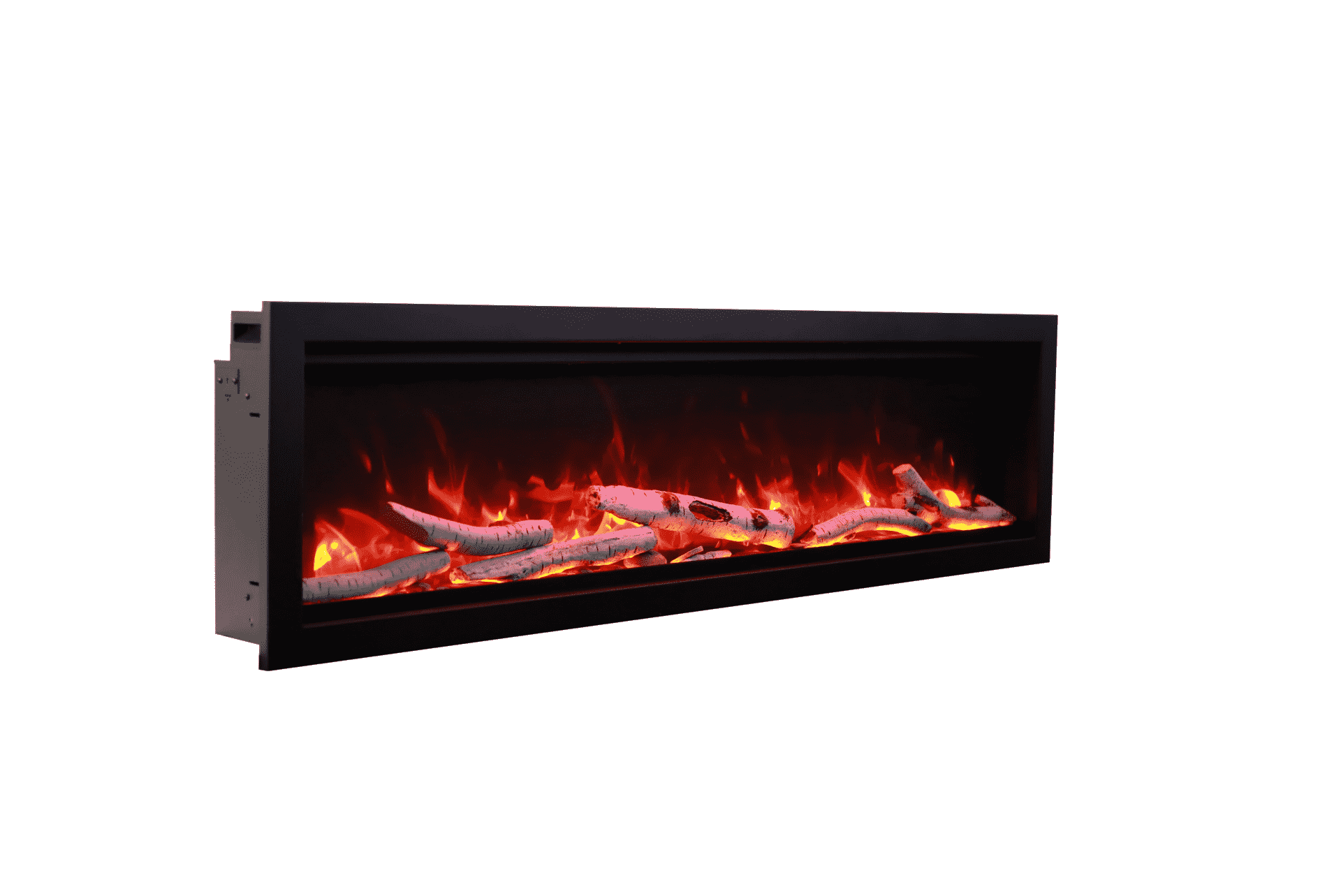 Amantii 88" Symmetry 3.0 Built-in Smart WiFi Electric Fireplace -SYM-88- Left View