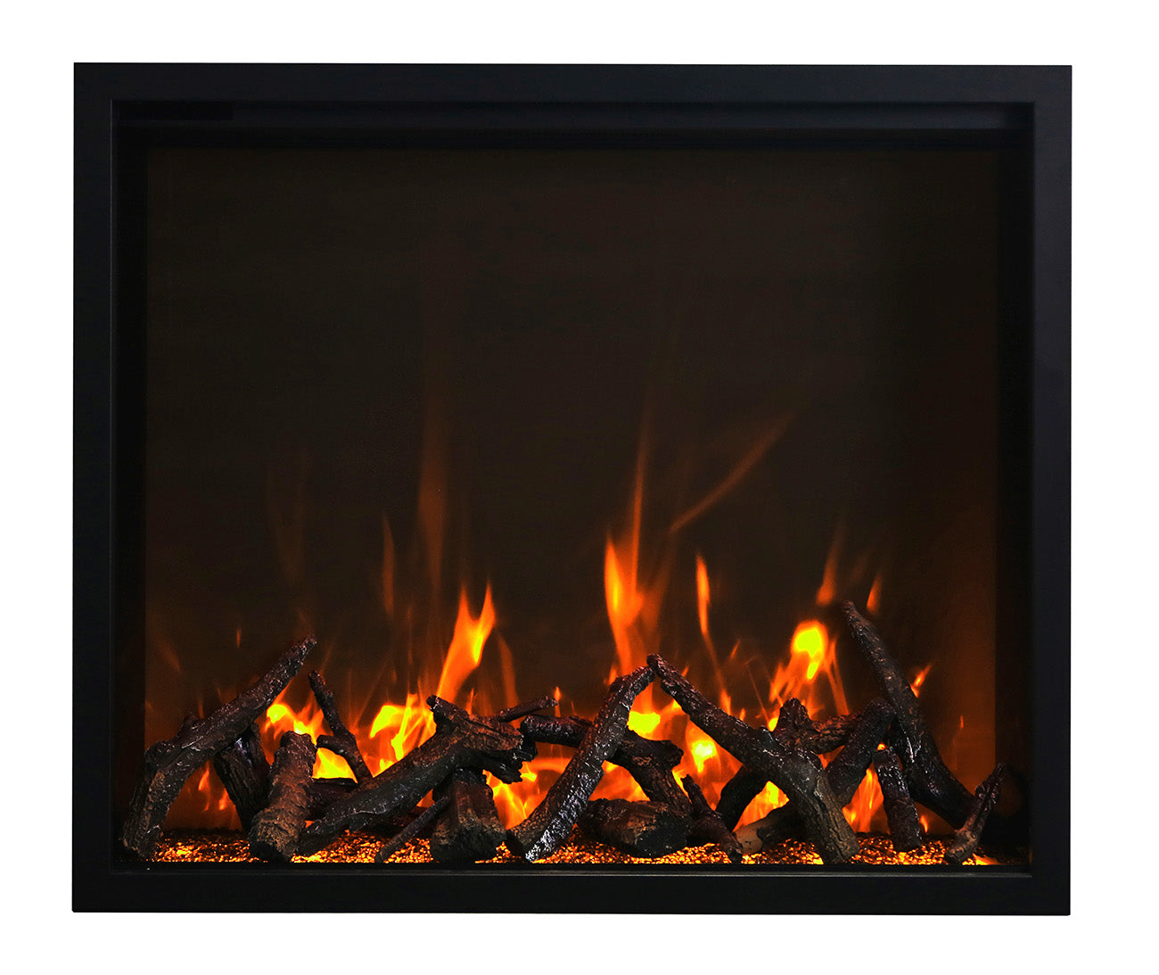 Amantii TRD 48" Traditional Series Built-In Electric Fireplace -TRD-48- Front View