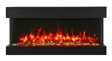 Amantii Tru-View 50" Three Sided Slim Glass Electric Fireplace -50-TRV-slim- Main View