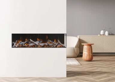 Amantii Tru-View XL Deep 40" Built-In Three Sided Electric Fireplace -40-TRU-VIEW-XL-DEEP- Lifestyle  Living Room Division