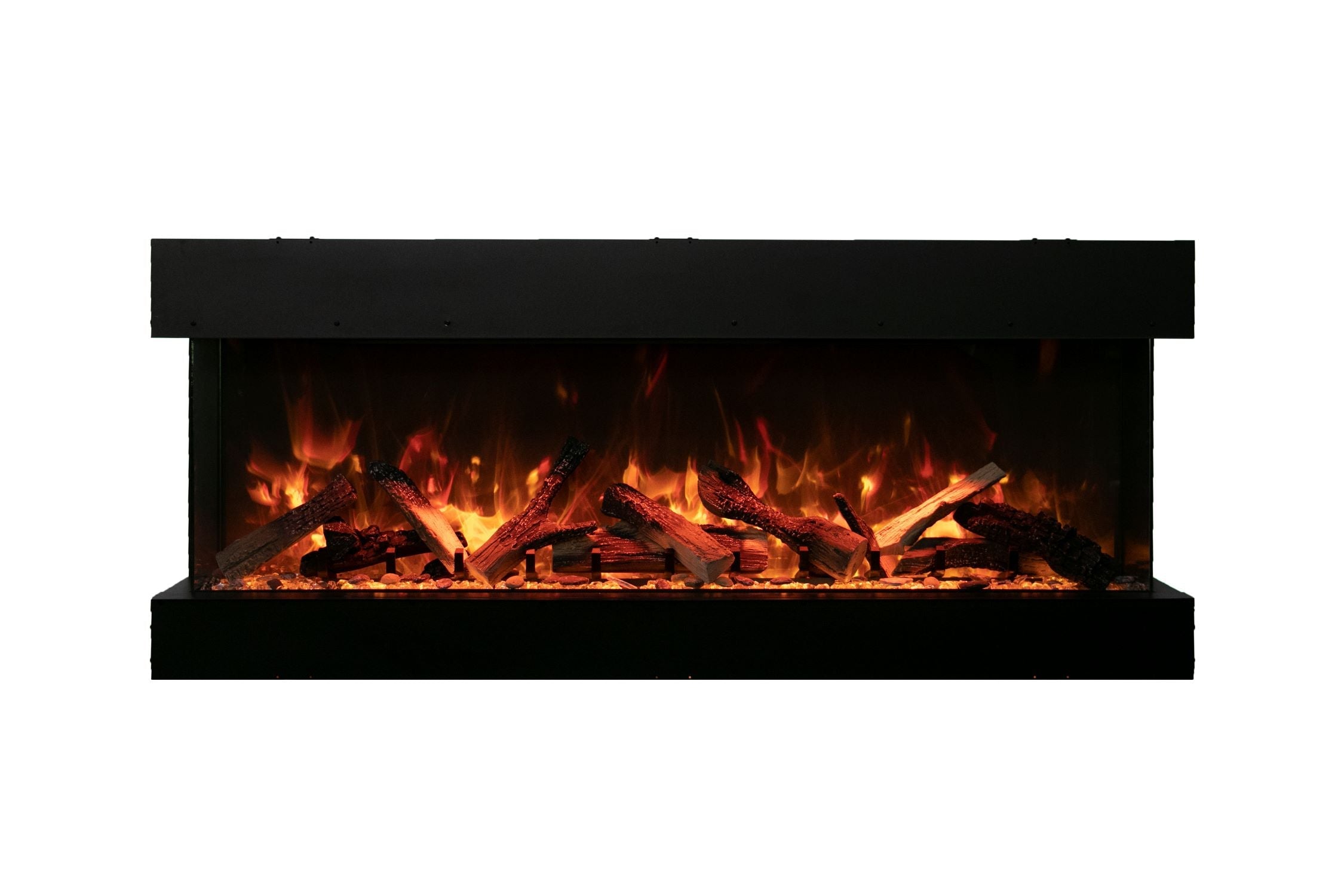 Amantii Tru-View XL Deep 60" Built-In Three Sided Electric Fireplace -60-TRU-VIEW-XL-DEEP- Front View
