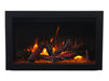 Amantii TRD-26 Electric Fireplace Front View