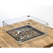 American Fyre Designs Cosmopolitan 36" "Reclaimed Wood" Square Gas Fire Pit Table - Wind Glass