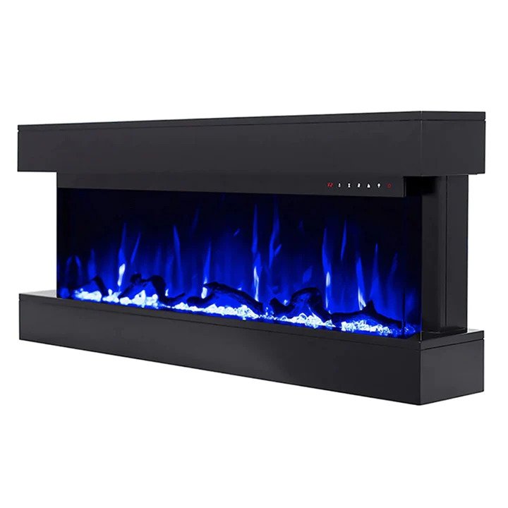 Chesmont White 50inch 3-sidedsmart electric fireplace 80034- Main View