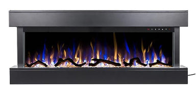 Chesmont White 50 inch 3-sided smart electricfireplace 80034- Front View