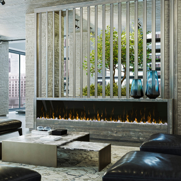 Dimplex 100" IgniteXL Linear Electric Fireplace - X-XLF100 - Partition Grill