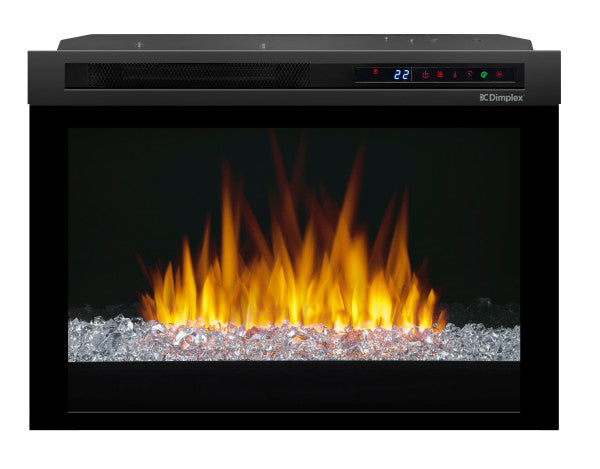 Dimplex 26" Multi-Fire XHDTM Firebox - Landscape, Front Mount with Acrylic Ember Media Bed -X-XHD26G- Front View