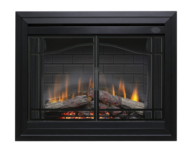 Dimplex 39" Deluxe Built-In Electric Firebox -X-BF39DXP- Swing Glass Door with Black Accents