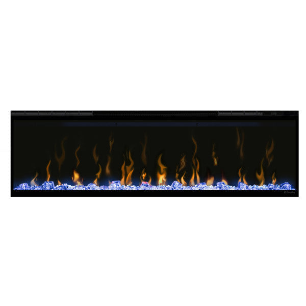 Dimplex 50" IgniteXL Linear Electric Fireplace - X-XLF50 - Front View With Blue Reflected Light