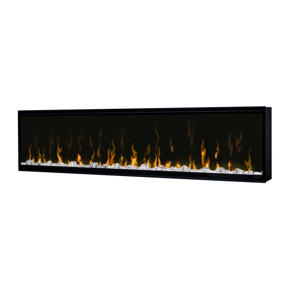 Dimplex 60" IgniteXL Linear Electric Fireplace - X-XLF60 - Left View With White Reflected Light