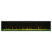 Dimplex 74" IgniteXL Linear Electric Fireplace - X-XLF74 - Front View With Green Reflected Light
